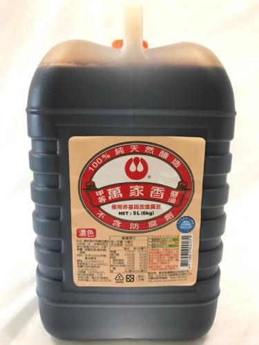 萬家香 甲等醬油 6公升